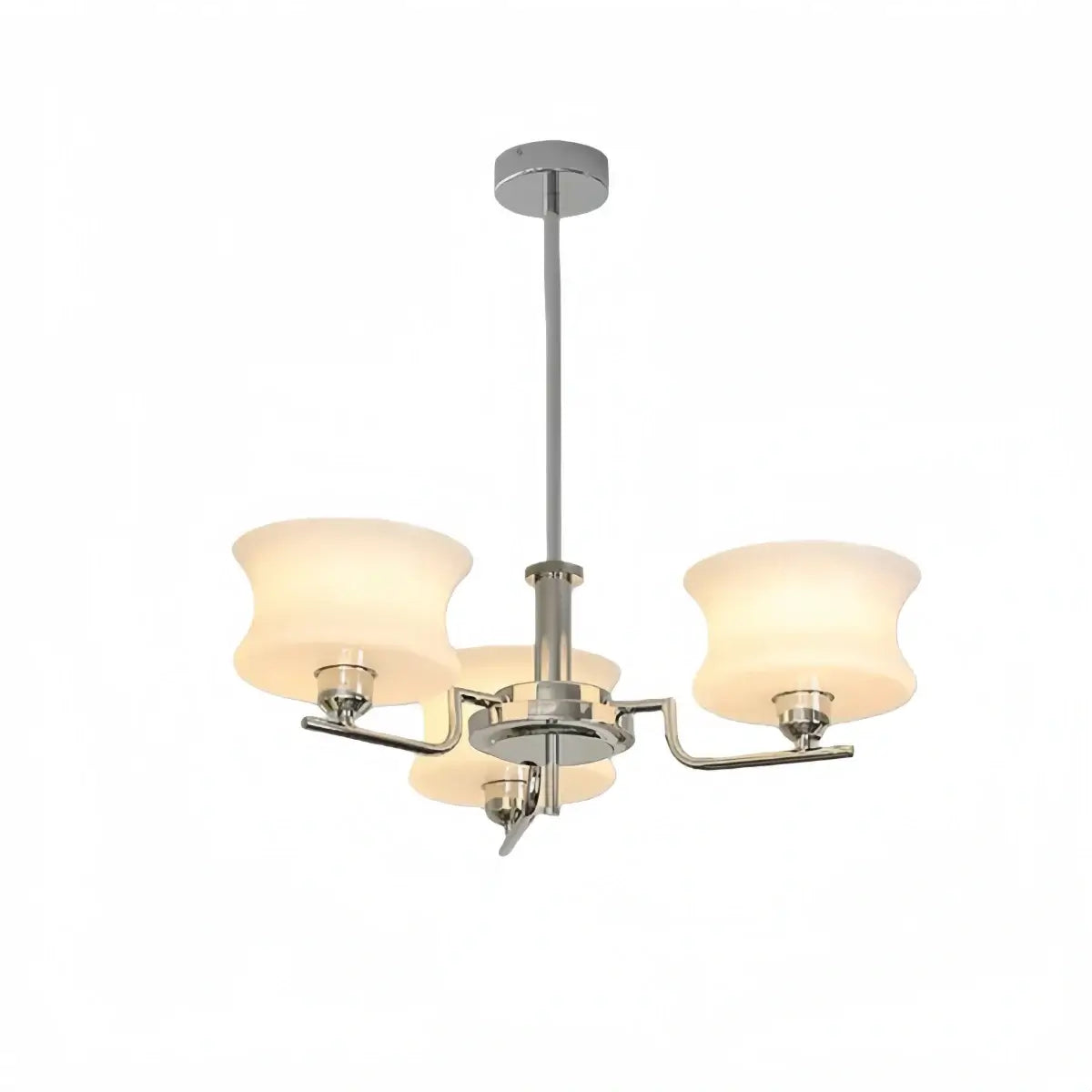 Vintage Chandelier – Gold or Chrome Glass Ceiling Light