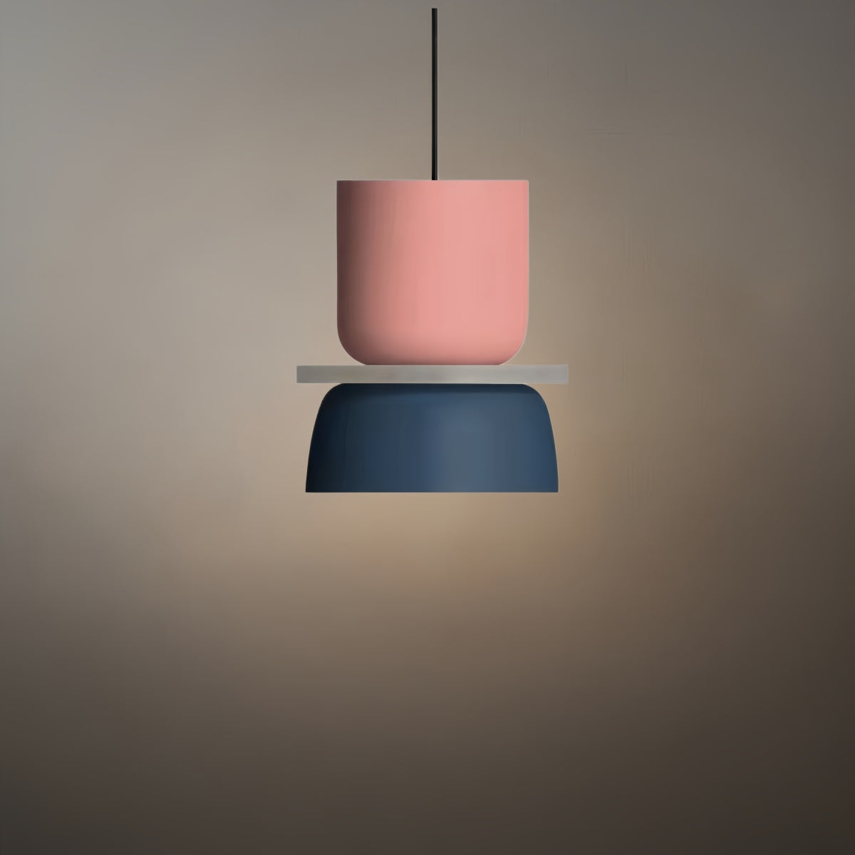 Morandia Art Deco Contrast Color Pendant Light - Metal Design for Dining Room