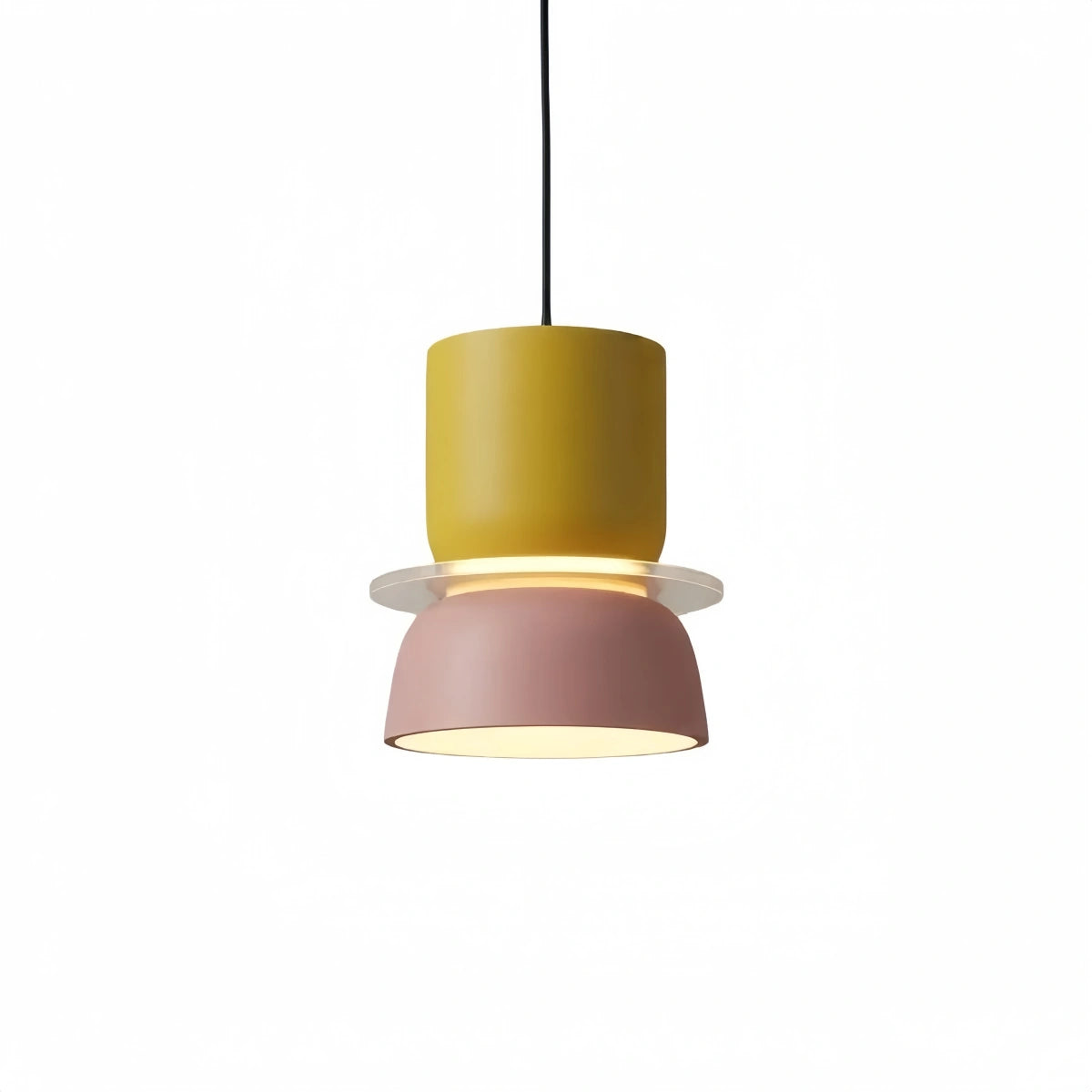 Morandia Art Deco Contrast Color Pendant Light - Metal Design for Dining Room