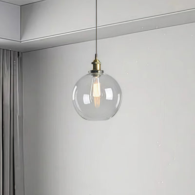 Irondale Industrial Glass Pendant Light 