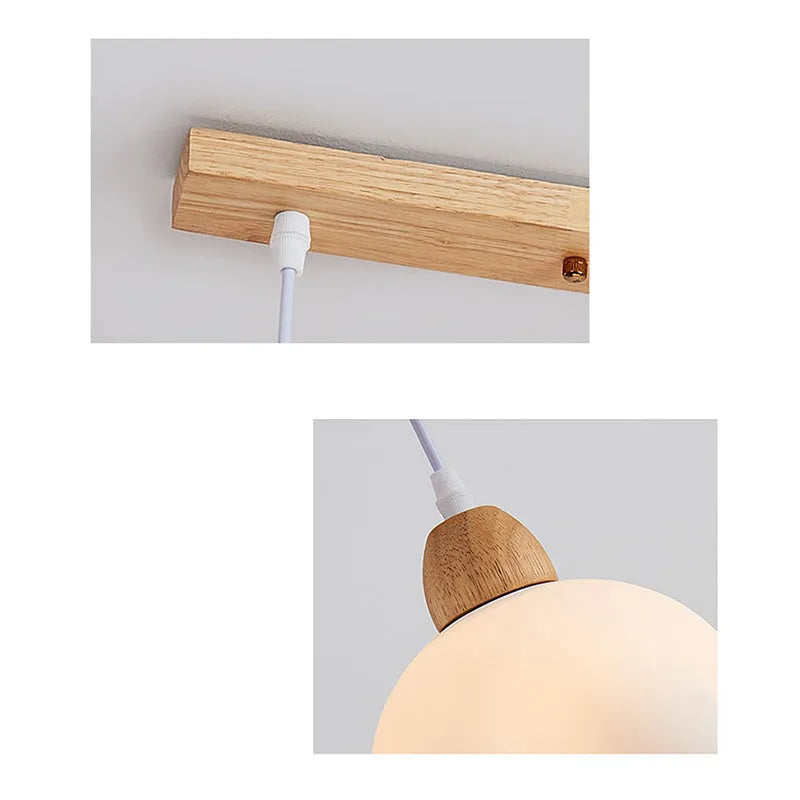 Nordic  Pendant Light Flower Detail