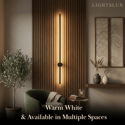 Minimalist Linear Wall Lamp – Black Modern Light 