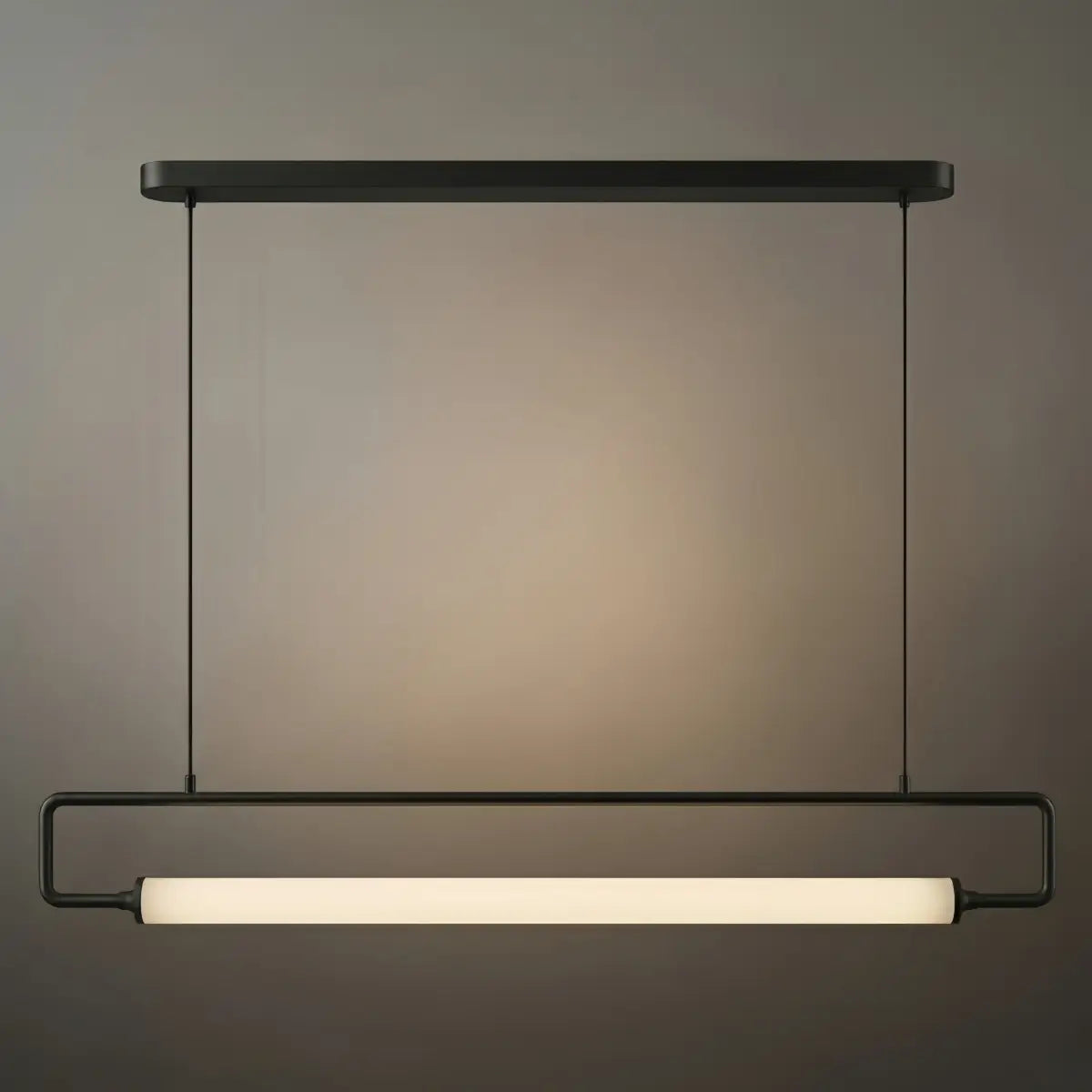 Arcato Minimalist Rectangular Pendant Light - Metal & Acrylic for Kitchen