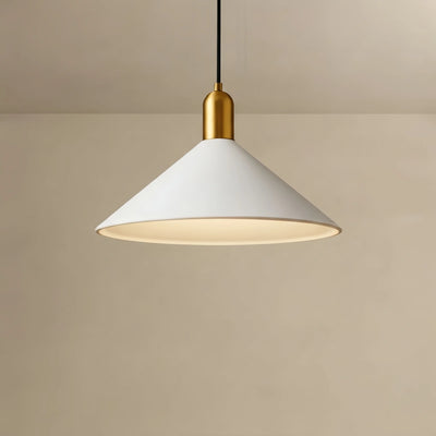  Modern Pendant Light - White/Black/Gold Metal/Acrylic for Bedroom