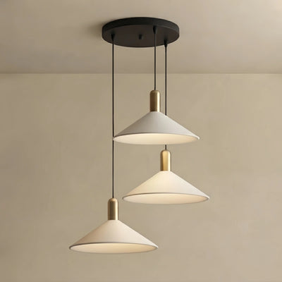 Irondale Modern Pendant Light - White/Black/Gold Metal/Acrylic