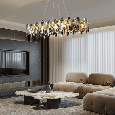 Royal Crystal Pendant Light for Living Room
