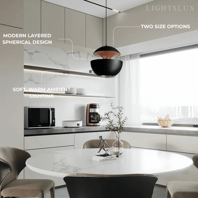Irondale Modern Globular Pendant Light 