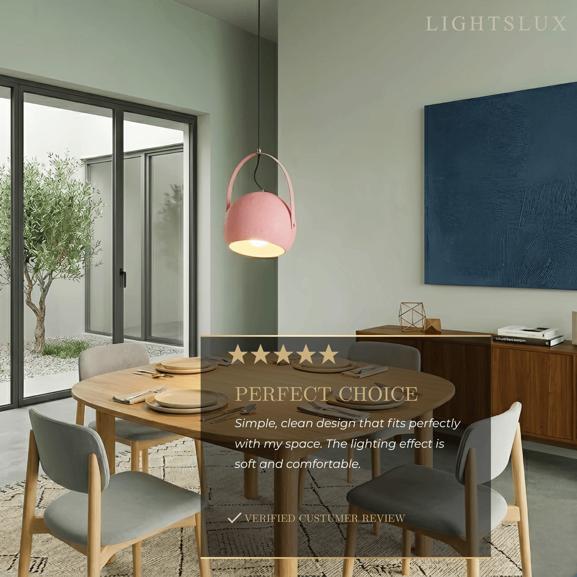Morandia Nordic Art Deco Pendant Light — 5-Color Metal for Bedroom
