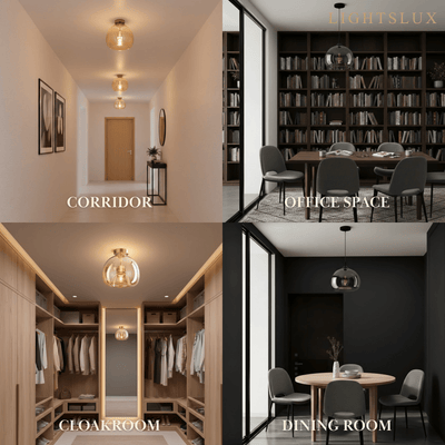 Vetro Modern Globe LED Ceiling Light/Pendant Light 