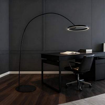 Floor Lamp – Minimalist Black Metal Design for Living Room