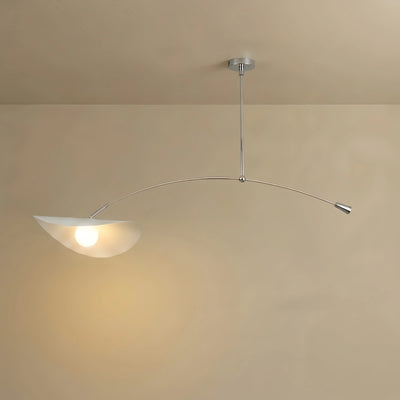 Irondale Modern Pendant Light - Black/White/Gold Metal for Living Room