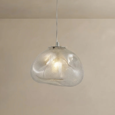 Vetro Minimalist Glass Pendant Light — Clear/Gray/Amber LED Ball 3 Sizes Dining Room