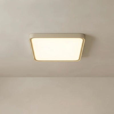 Embrace Modern Gray Ceiling Light – Metal Frame Square/Round for Bedroom