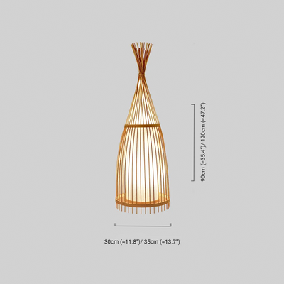 Bottle-Shaped Standing Floor Lamp – Living Room