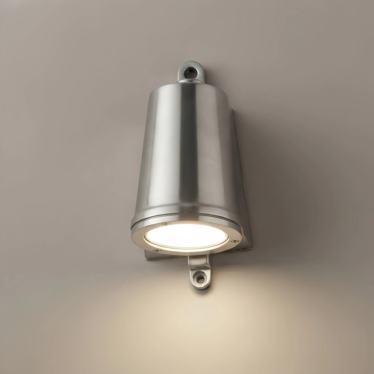 Irondale Industrial Conical Outdoor Wall Sconce - Black/Grey/Copper/Silver Metal for Balcony