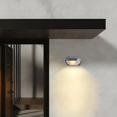 Modern Round Outdoor Wall Lamp