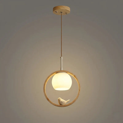 Zenno Modern Wood Pendant Light