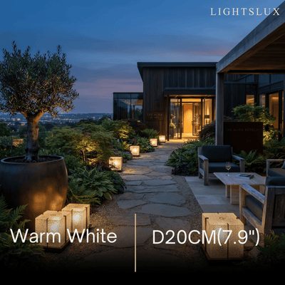 Lunara  Outdoor Floor Lamp--Stainless Steel Acrylic for Swimming Pool