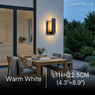 Arcato minimalist Wall Lamp-- Black for Outdoor Yard