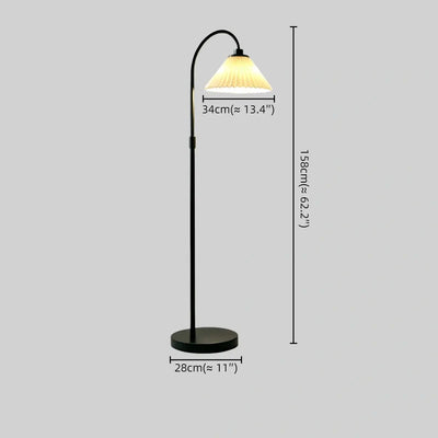 Solara Elegant LED Floor Lamp -- Stainless Steel & PC Black for Garden/Courtyard Size