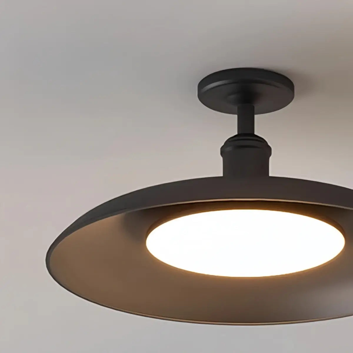 Arcato Outdoor Ceiling Light--Copper Alloy & PC for Courtyard