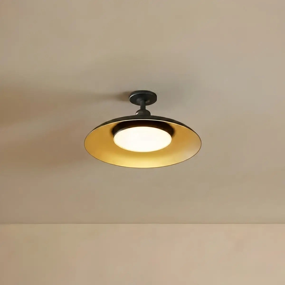 Retro Outdoor Ceiling Light--Copper Alloy & PC for Yard