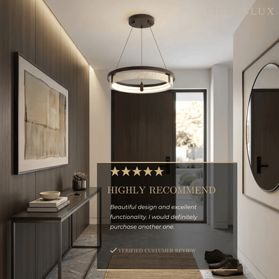 Modern Travertine Pendant Light