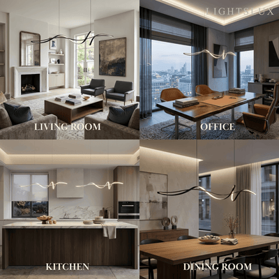 Modern LED Wave Pendant Light