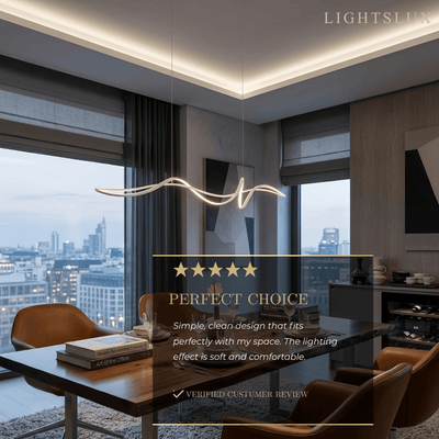 Modern LED Wave Pendant Light