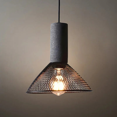 Ferron Industrial Cement Pendant Light – Six Sizes & Adjustable Cable for Kitchen Island/Dining Room/Bedroom