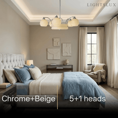 Art Deco Vintage Glass Chandelier 