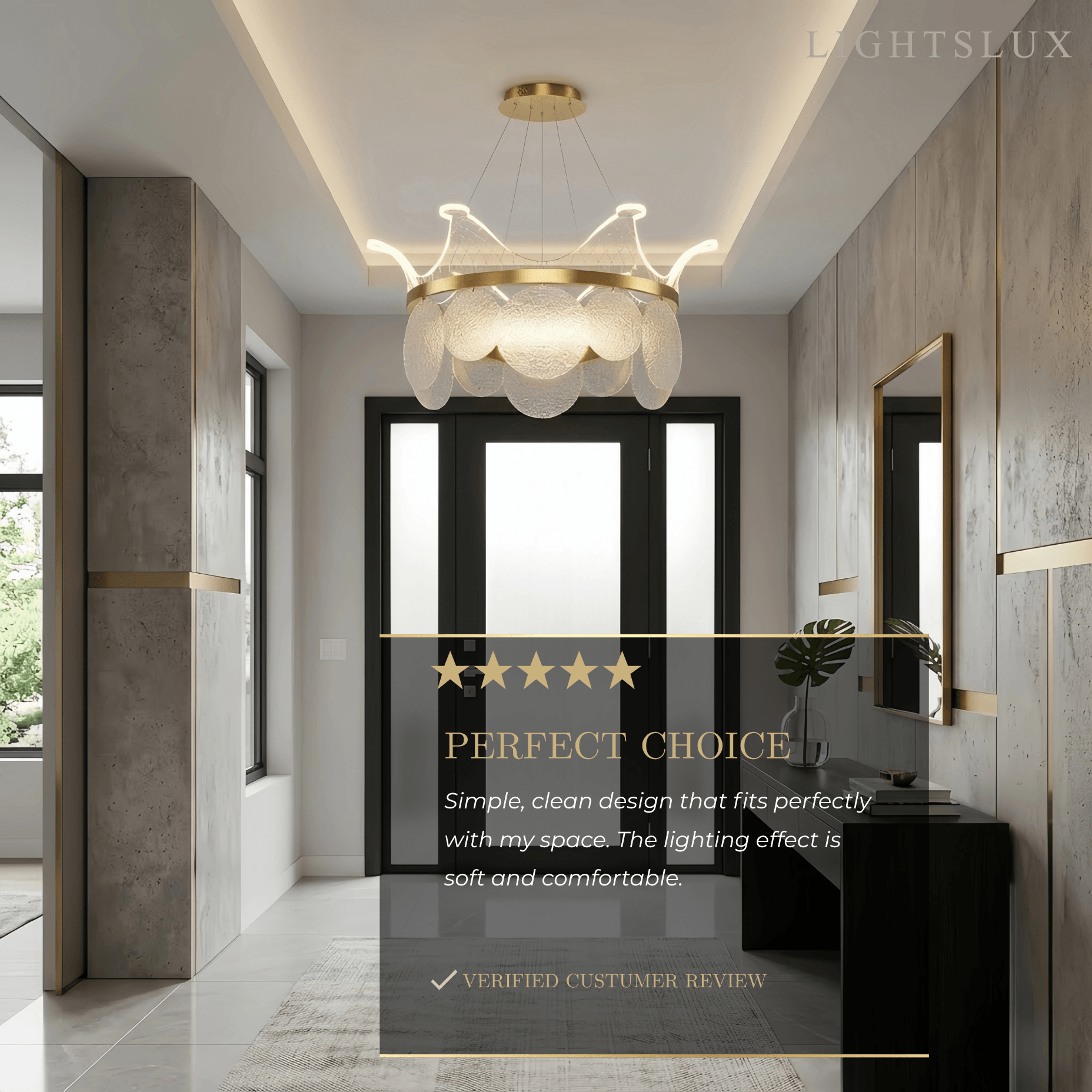 Modern Gold  Chandelier 
