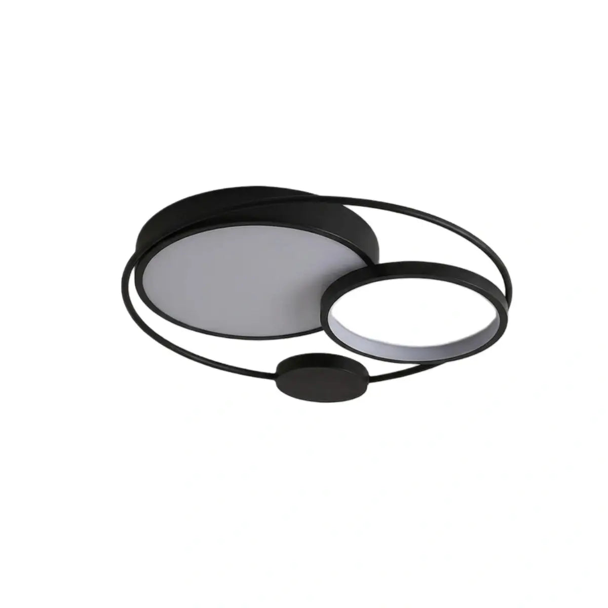 Modern Flush Mount Ceiling Light -- Acrylic Black-White Mix
