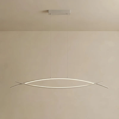 Pendant Light -- Aluminum & Acrylic Black/White for Living Room/Dining Room