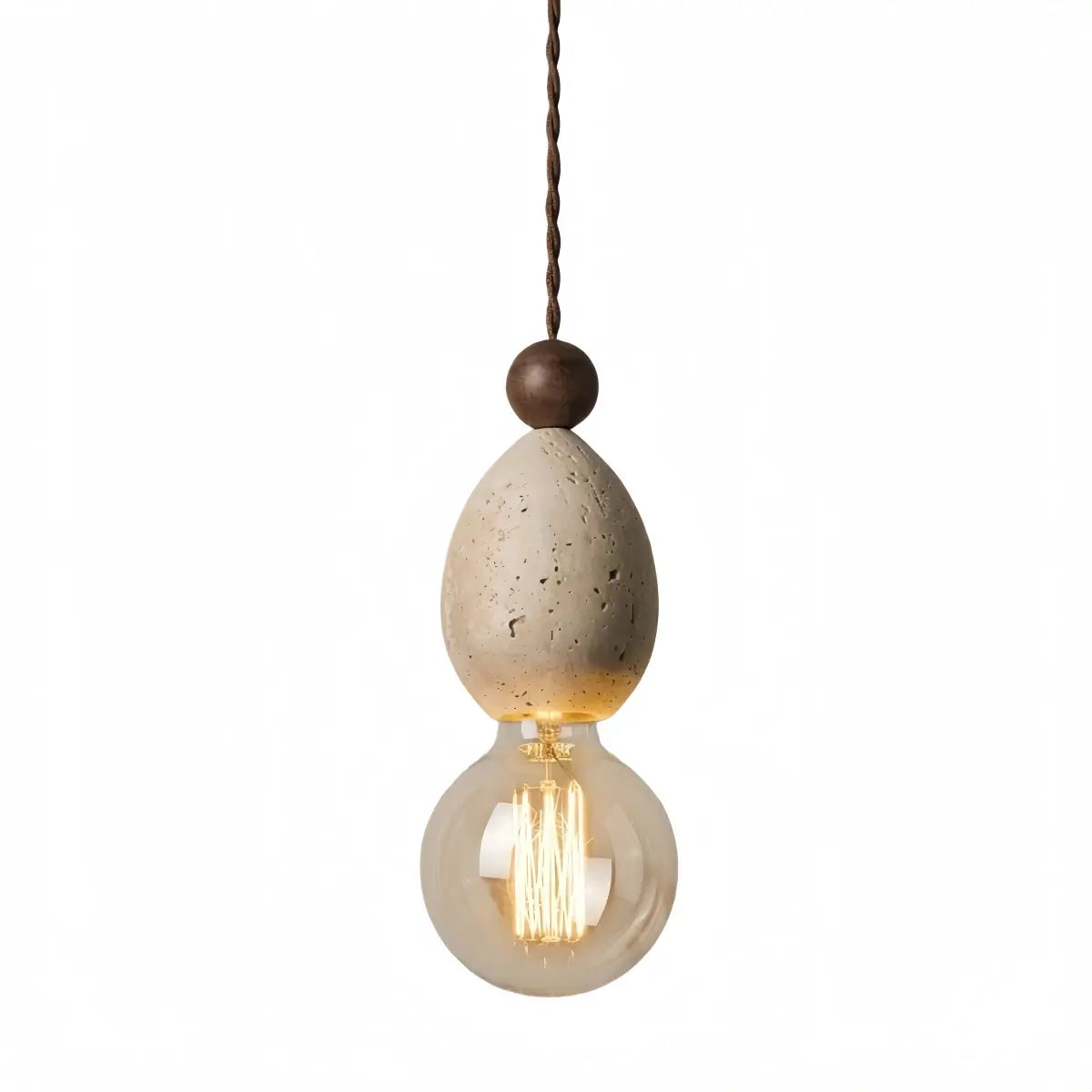 Strata Modern Travertine Pendant Light 