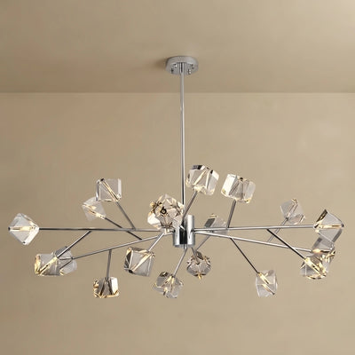 Chandelier – Crystal Cube Chrome
