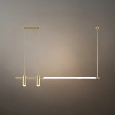Modern Minimalist Pendant Light — Brass Gold