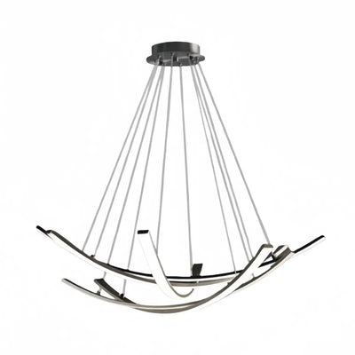 Modern Minimalist Chandelier — Brass Gold