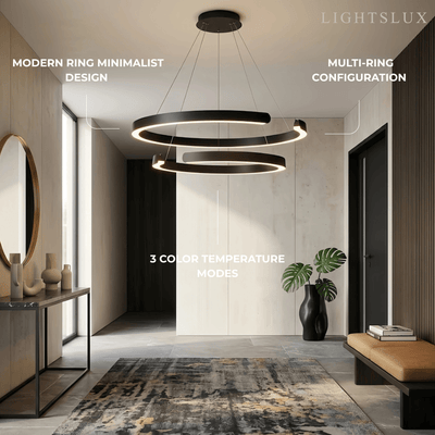 Sandora Modern Multi-Ring Chandelier 