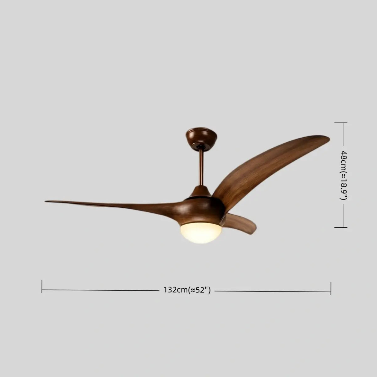 Zenno Modern Ceiling Fan Light 