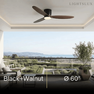 Vivara Minimalist Low Profile Ceiling Fan Light