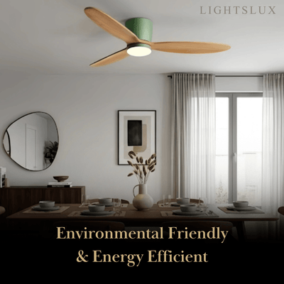 Vivara Minimalist Low Profile Ceiling Fan Light