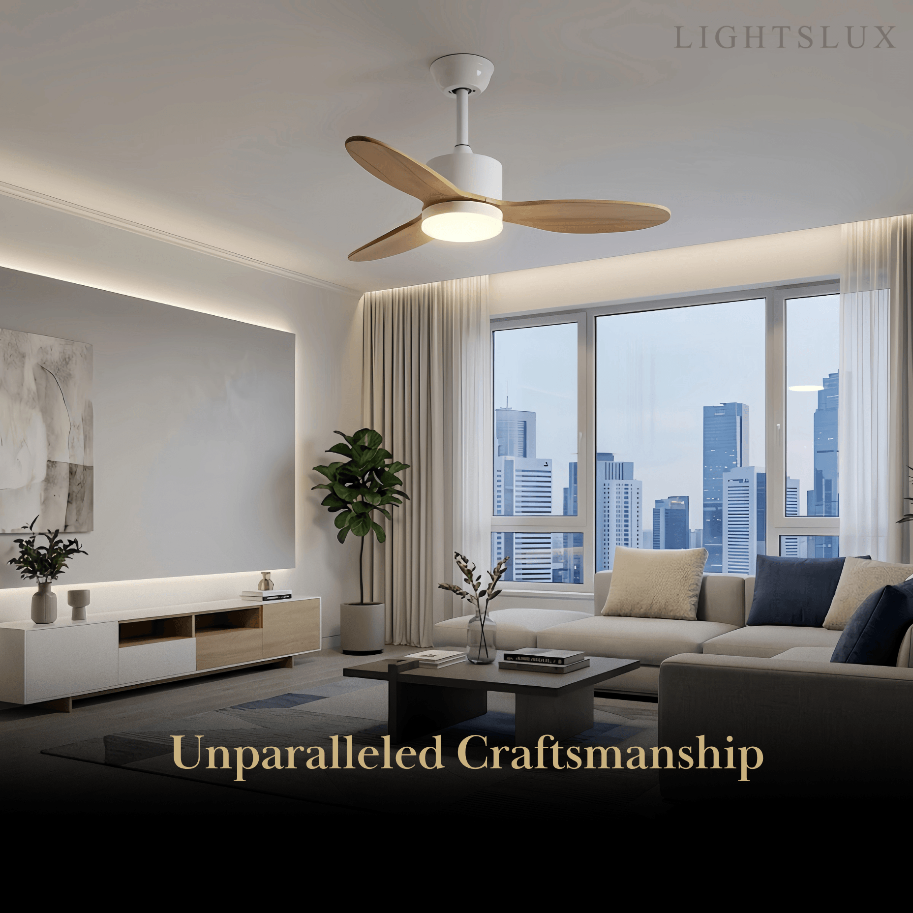 Vivara  Minimalist Ceiling Fan Light