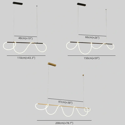 Arcato Minimalist Linear Chandelier