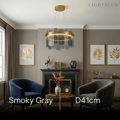 Elegant_Circular_Glass_Chandelier_--_Gold