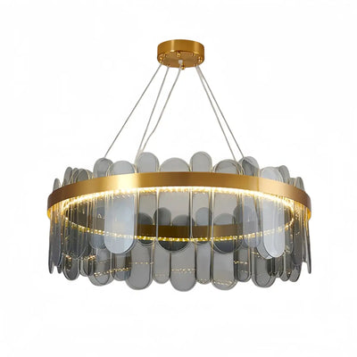 Elegant_Circular_Glass_Chandelier_--_Gold