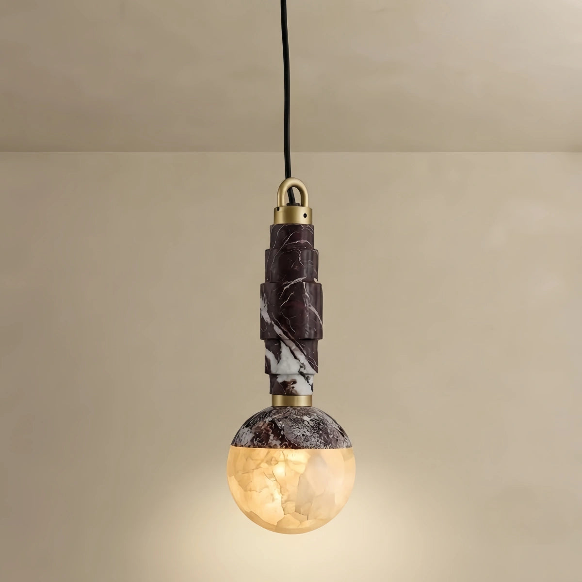 Alba_Minimalist_Marble_Alabaster_Pendant_Lamp_--_Black_Brown_White_for_Indoor