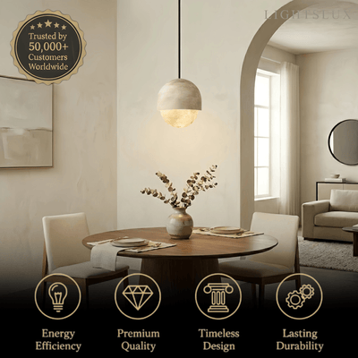 Alba Modern Alabaster Pendant Light
