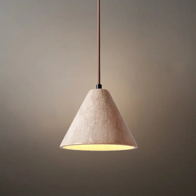 Strata Modern Travertine Pendant Light
