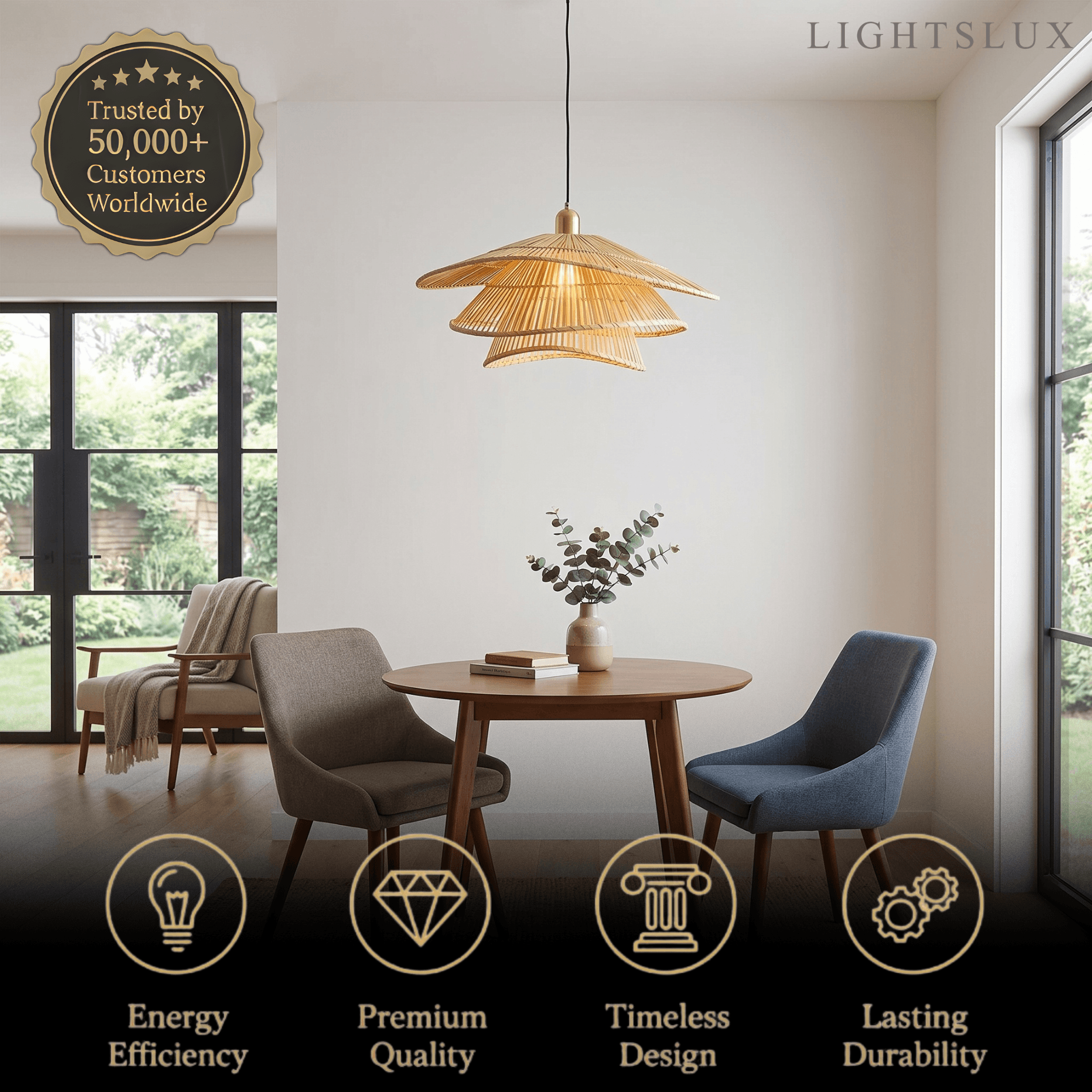 Bamburo Natural Weaver Pendant Lamp